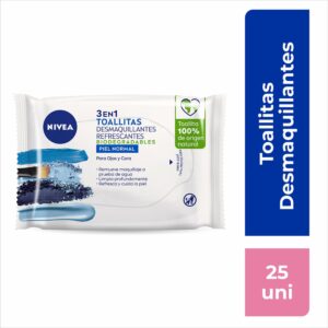 Toallitas Desmaquillantes Piel Normal Biodegradables NIVEA X 25 Uds