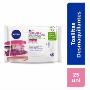 Toallitas Desmaquillantes Piel Seca Y Sensible NIVEA X 25 Uds