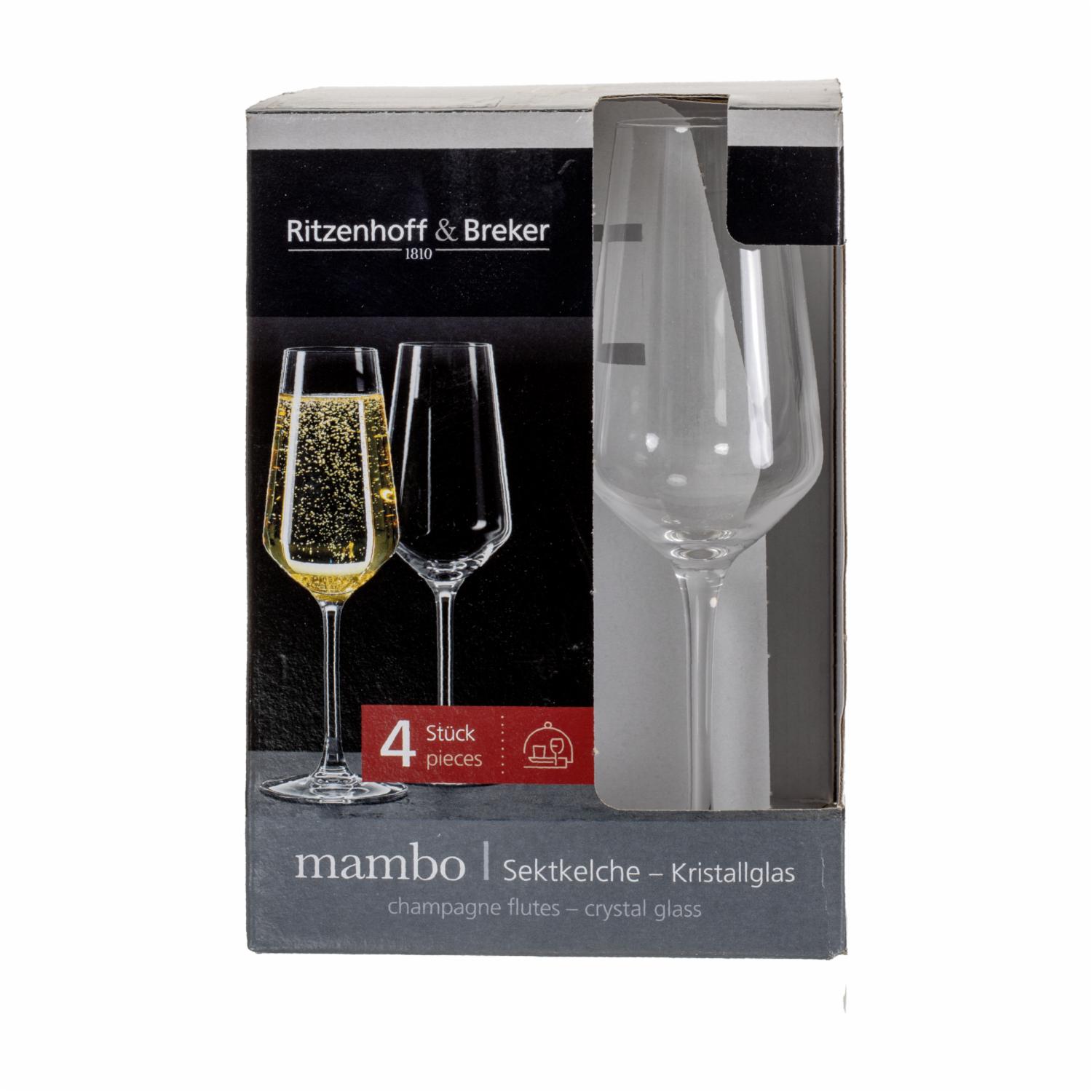 Copa De Cristal Para Champagne RITZENHOFF & BREKER Set X 4 Uds - Imagen 3