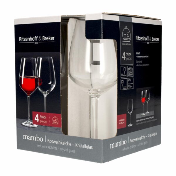 Set De Copas Mambo 400 Ml RITZENHOFF & BREKER 4 Piezas - Imagen 3
