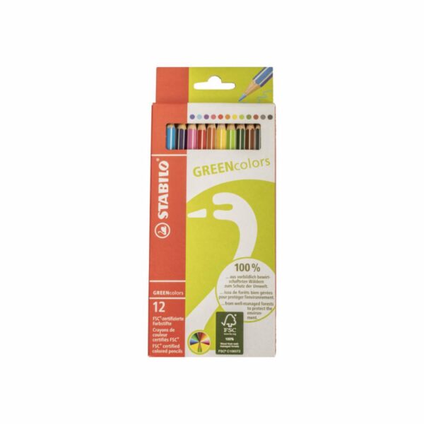 Lápiz De Color Greencolor STABILO X12 Uds