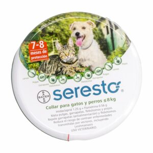 Collar Antipulgas Para Gatos Y Perros De Hasta 8 Kg SERESTO 38 CM