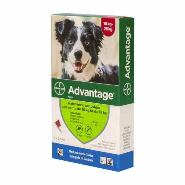 Pipeta Antiparasitario Para Perros De 10-25Kg ADVANTAGE 2,5ML - Imagen 2