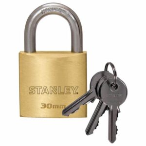 Candado De Seguridad De Latón Solido Arco Estándar STANLEY 30 MM