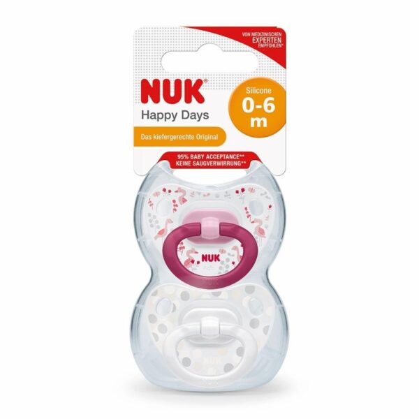 Entretenedor Nuk Silicona 1 De 0 a 6 Meses NUK X 2 Unidades