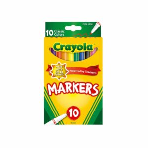 Set De Marcadores Punta Fina CRAYOLA 10 Colores