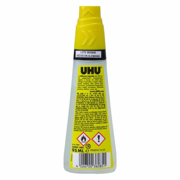 Silicona Líquida Transparente UHU 95Ml - Imagen 2