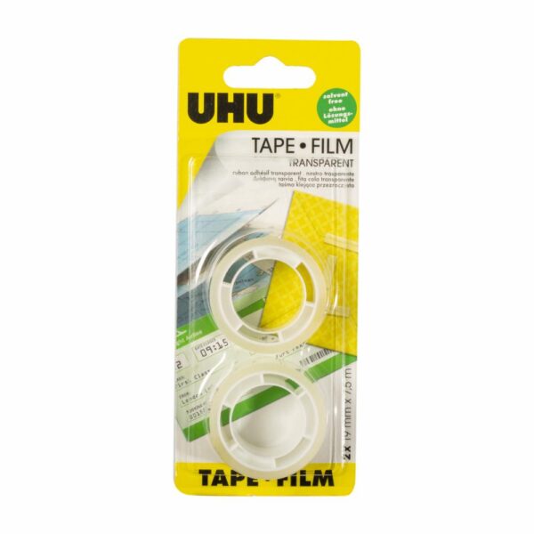 Cinta Transparente 2 Repuestos UHU 19Mmx7.5M