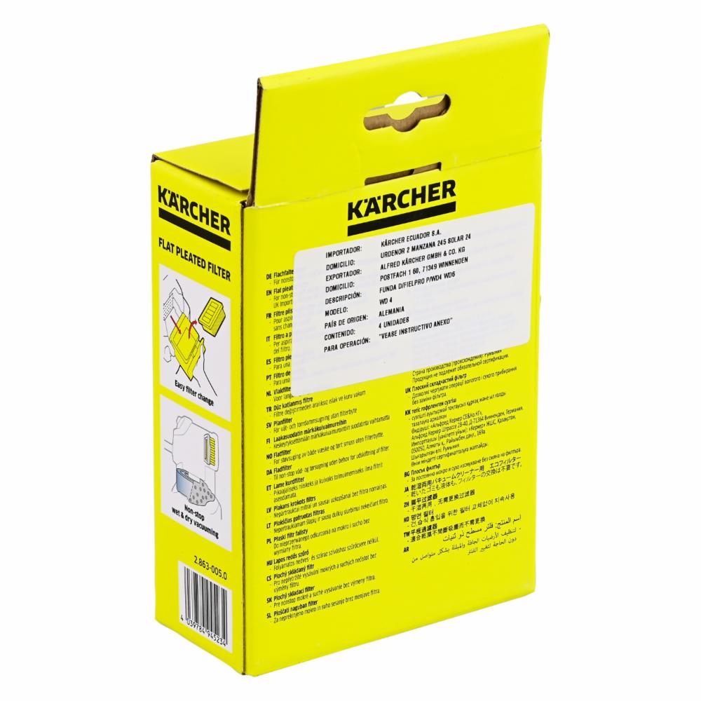 Filtro Para Aspiradora Protect Motor Wd4 KARCHER Unidad - Imagen 2