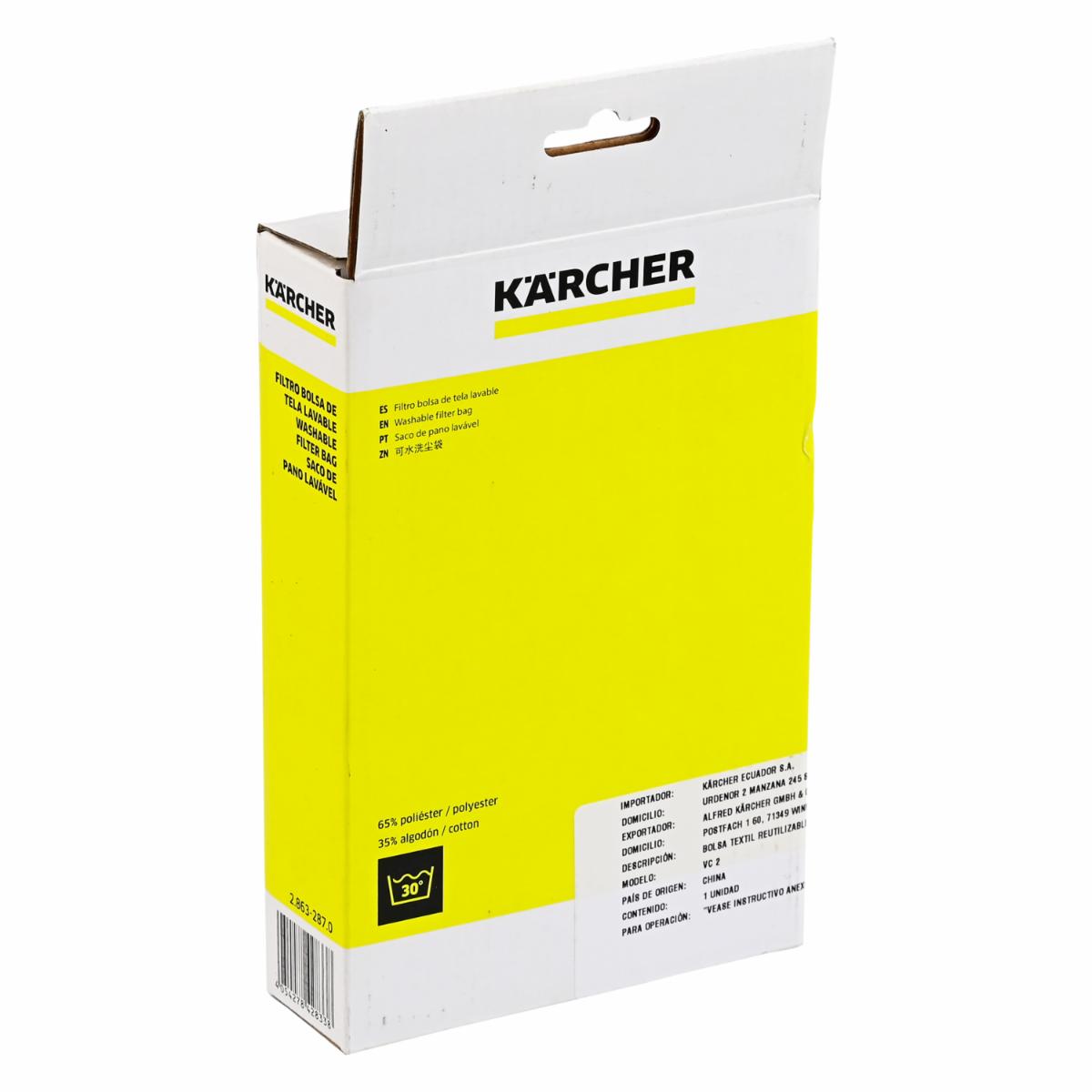 Filtro Bolsa Reusable KARCHER Tela