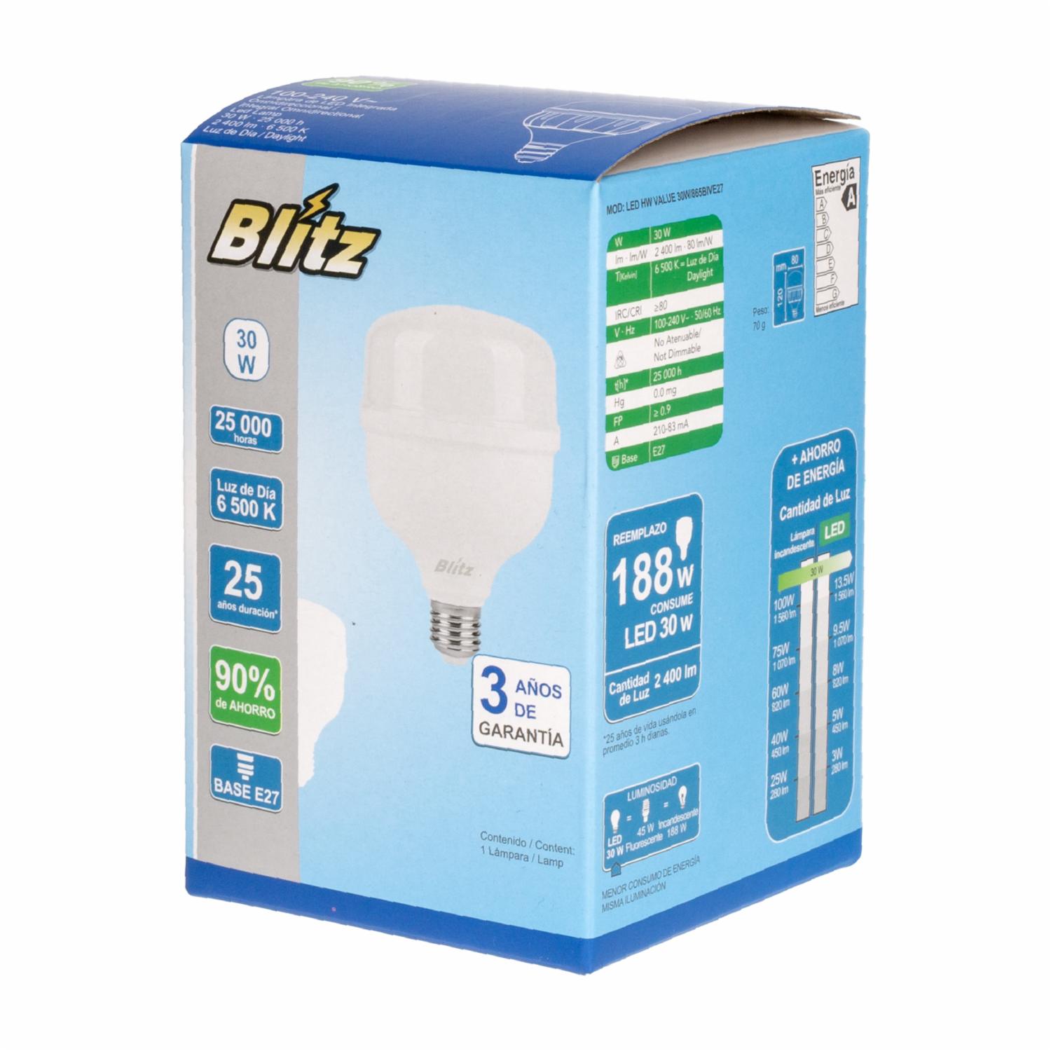 Foco Led Luz Blanca 30W BLÍTZ Unidad - Imagen 4