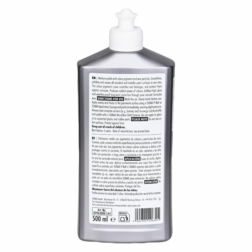 Cera Automotriz Y Pulimento Gris SONAX 500 Ml - Imagen 2