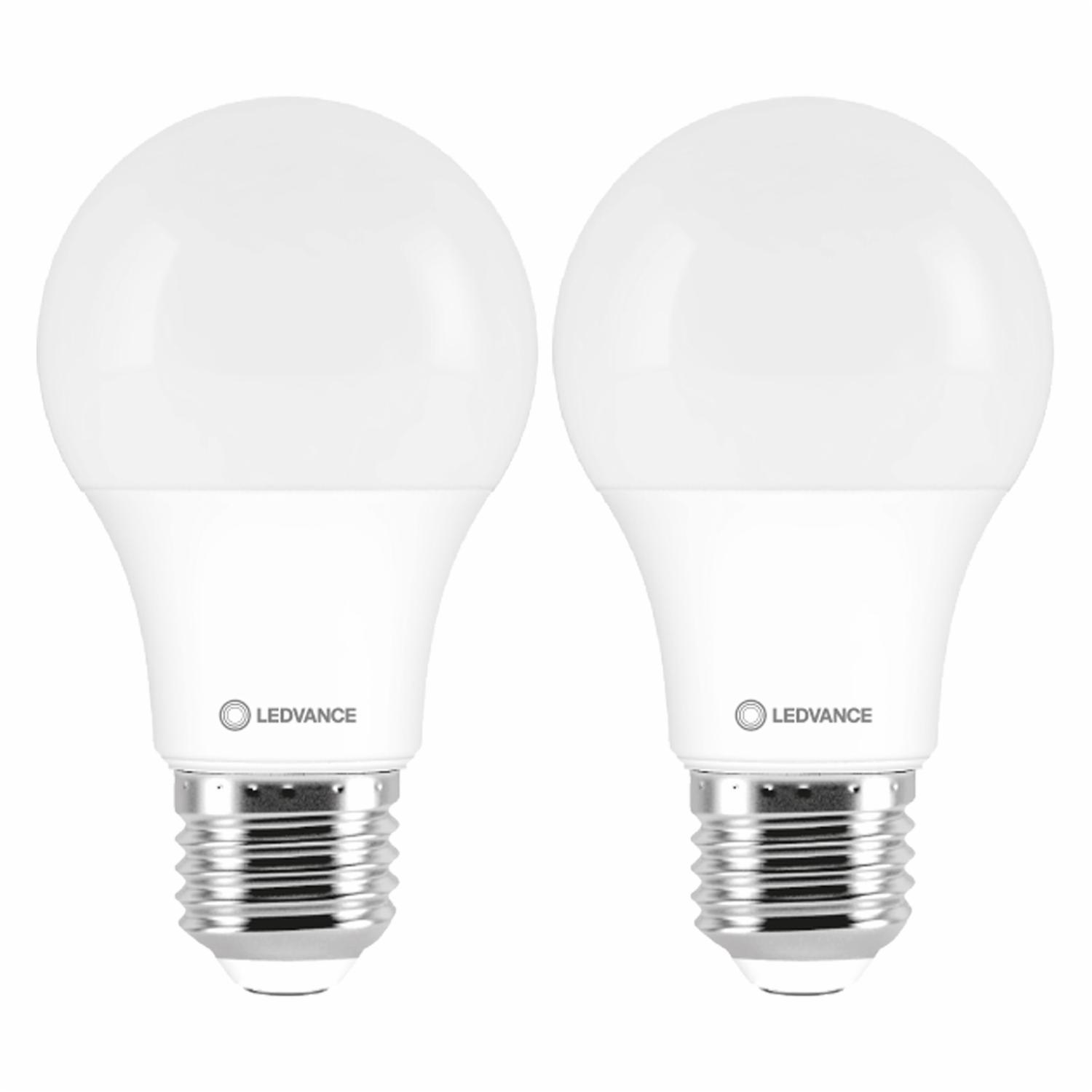 Foco Led Eco Class A60 9W E27 Kit X2 LEDVANCE Luz Cálida - Imagen 2