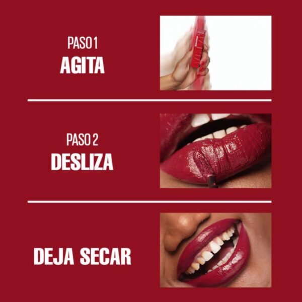 Labial Líquido Vinyl Ink Acabado Brillante Tono 10 Lippy MAYBELLINE NEW YORK - Imagen 5