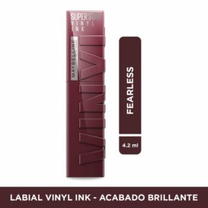 Labial Líquido Vinyl Ink Acabado Brillante Tono Fearless MAYBELLINE NEW YORK