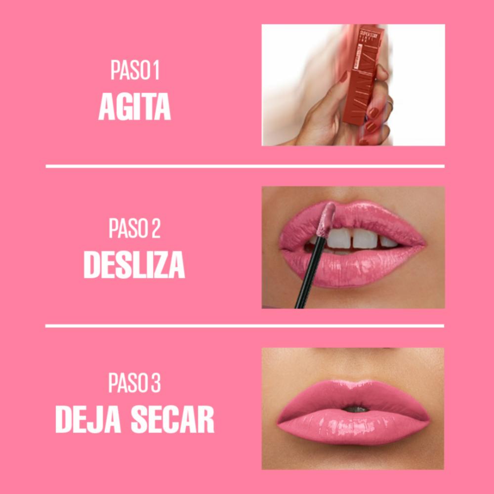 Labial Líquido Superstay Vinyl Ink - Upbeat 155 MAYBELLINE NEW YORK 4.20 Ml - Imagen 6