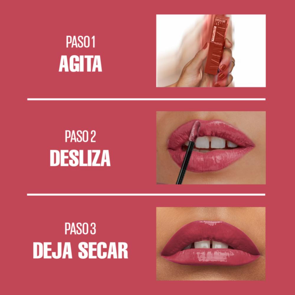 Labial Líquido Superstay Vinyl Ink - Rogue 145 MAYBELLINE NEW YORK 4.20 Ml - Imagen 6