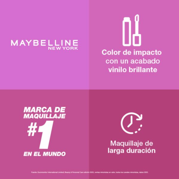 Labial Líquido Superstay  Vinyl Ink - Edgy 165 MAYBELLINE 4.20 Ml - Imagen 7