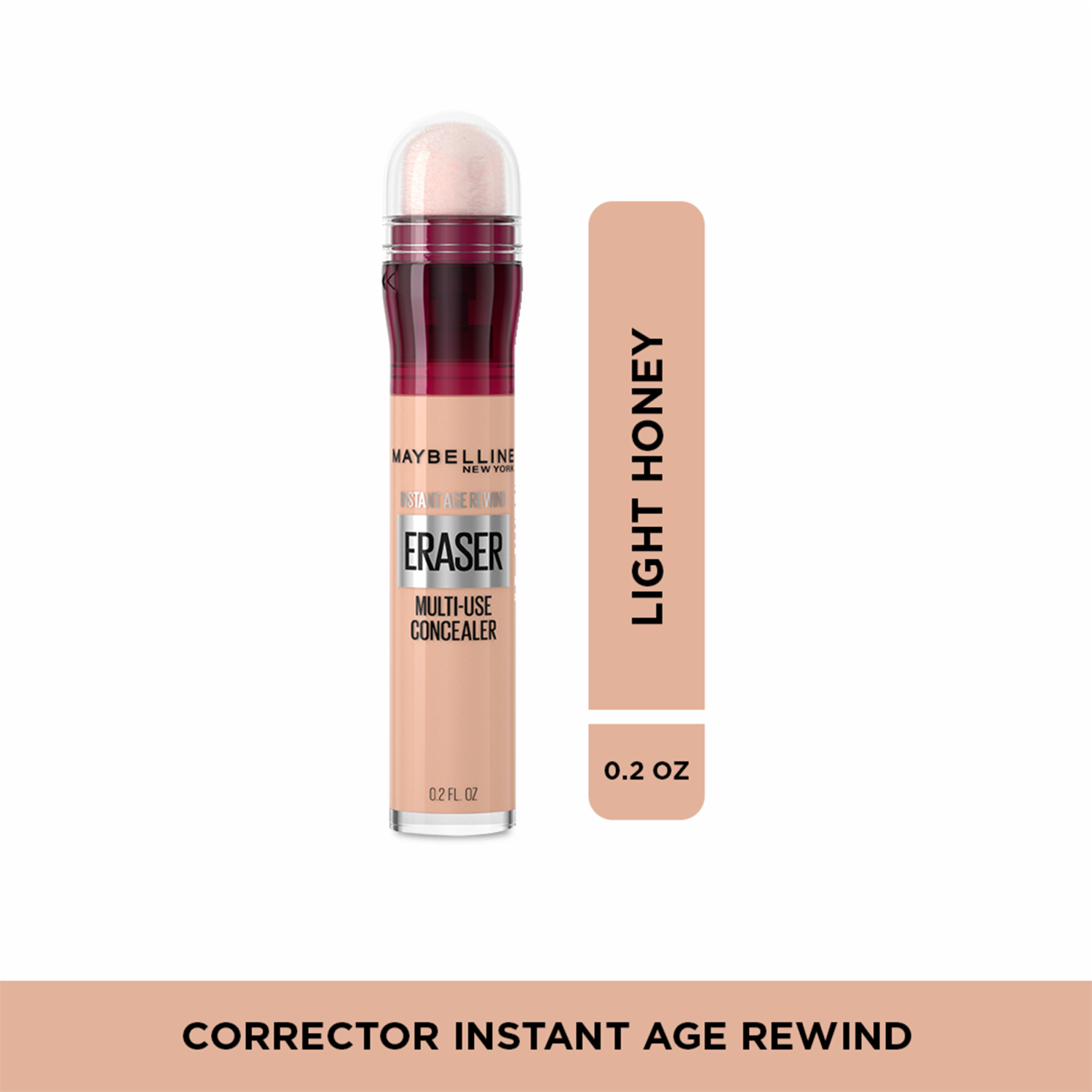 Corrector De Ojeras Líquido Instant Age Rewind Tono Light Honey MAYBELLINE NEW YORK 0.2 Oz