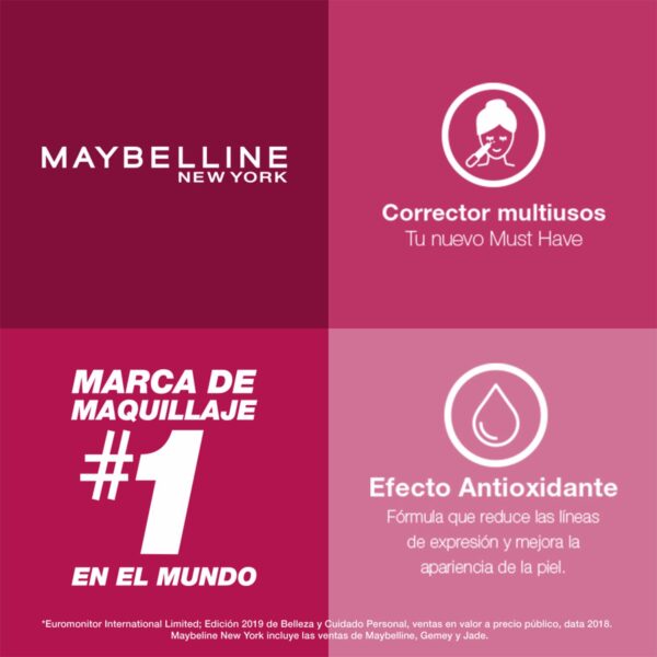 Corrector De Maquillaje Líquido Instant Age Rewind Tono Light Honey MAYBELLINE L´ORÉAL 0.2 Oz - Imagen 6