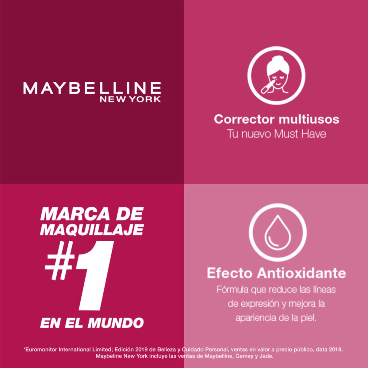 Corrector De Ojeras Líquido Instant Age Rewind Tono Light Honey MAYBELLINE NEW YORK 0.2 Oz