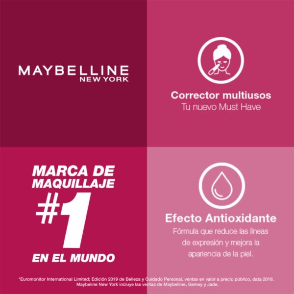 Corrector De Maquillaje Líquido Instant Age Rewind Tono Light Honey MAYBELLINE L´ORÉAL 0.2 Oz - Imagen 6