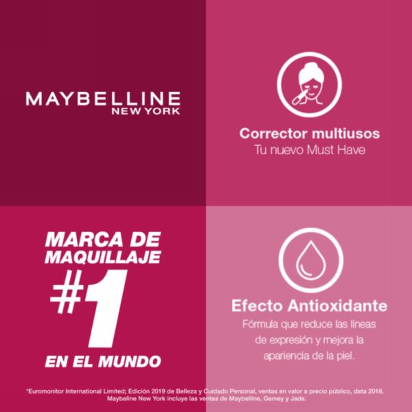 Corrector De Maquillaje Líquido Instant Age Rewind Tono Honey MAYBELLINE L´ORÉAL 0.2 Oz - Imagen 6