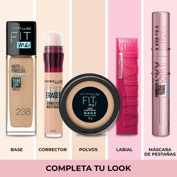 Base De Maquillaje Líquida Fit Me Mate + Poreless Fps 22 Tono 238 Rich Tan MAYBELLINE NEW YORK - Imagen 7