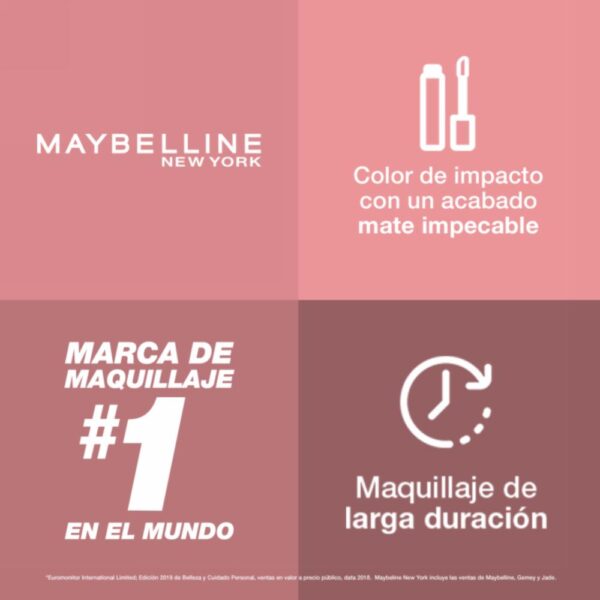 Labial Líquido Super Stay Matte Ink Tono Dreamer MAYBELLINE L´ORÉAL - Imagen 5