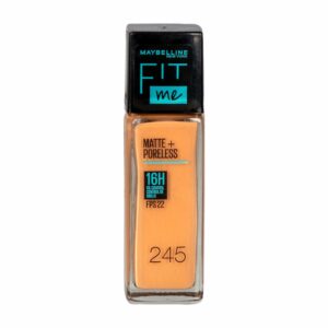 Base Liquida Fit Me + Poreless Tono 245 Classic Beige Con FPS 22 MAYBELLINE L´ORÉAL 30 Ml