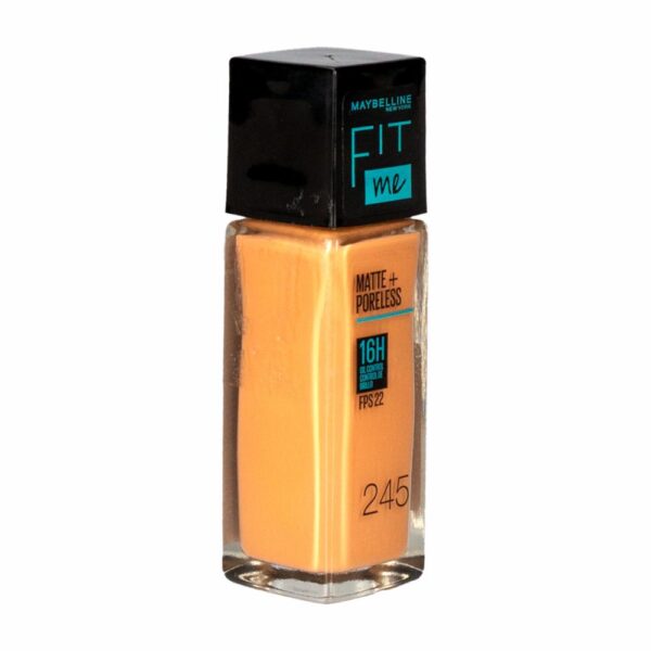 Base Liquida Fit Me + Poreless Tono 245 Classic Beige Con FPS 22 MAYBELLINE L´ORÉAL 30 Ml - Imagen 3