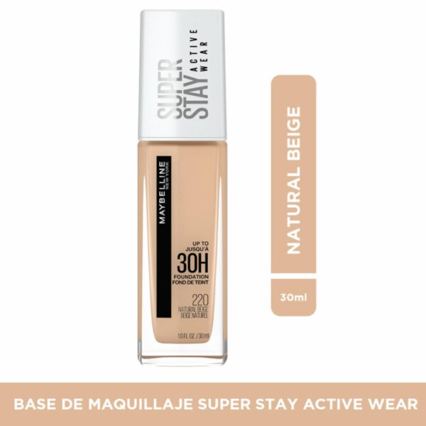 Base De Maquillaje Líquida Super Stay Active Wear Tono 118 Light Beige MAYBELLINE L´ORÉAL - Imagen 16