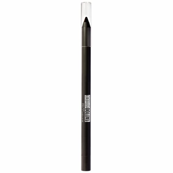 Delineador De Ojos Lápiz Gel Tatoo Studio Tono 900 Deep Onyx A Prueba De Agua MAYBELLINE NEW YORK 2.5 Ml