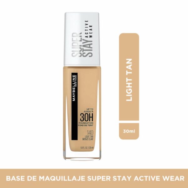 Base De Maquillaje Líquida Super Stay Active Wear Tono 118 Light Beige MAYBELLINE L´ORÉAL - Imagen 13