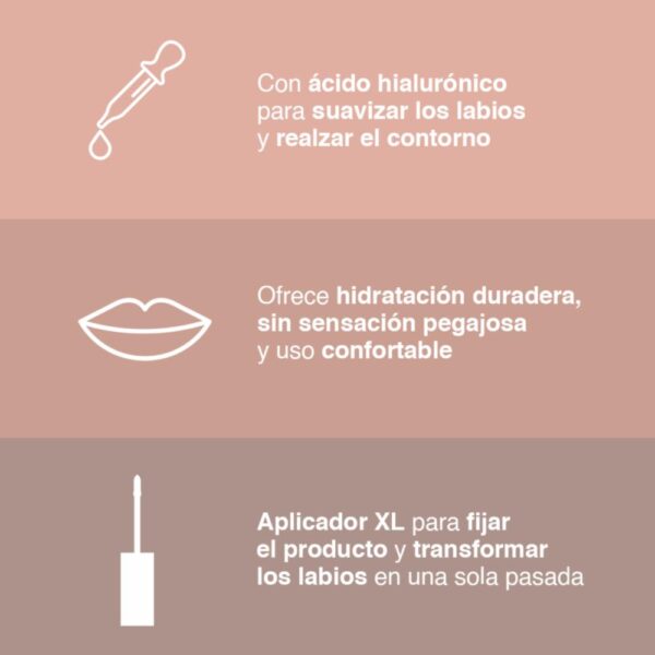 Brillo Labial Lifter Gloss Con Ácido Hialurónico Tono Moon MAYBELLINE L´ORÉAL 5.4 Ml - Imagen 3