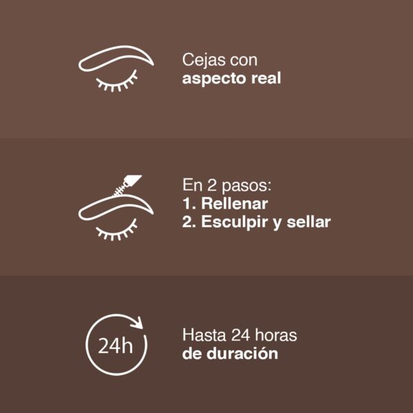 Lápiz De Cejas Build A Brow Tono 260 Medium Brown MAYBELLINE L´ORÉAL 0,73 G - Imagen 5