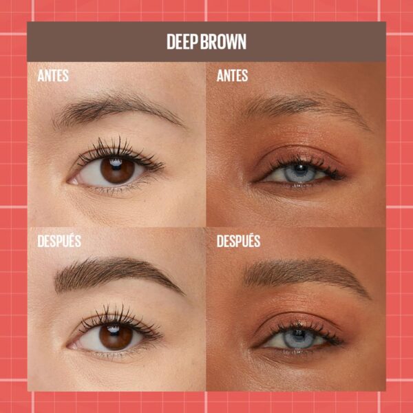 Lápiz De Cejas Build A Brow Tono 255 Deep Brown MAYBELLINE L´ORÉAL 0,73 G - Imagen 4
