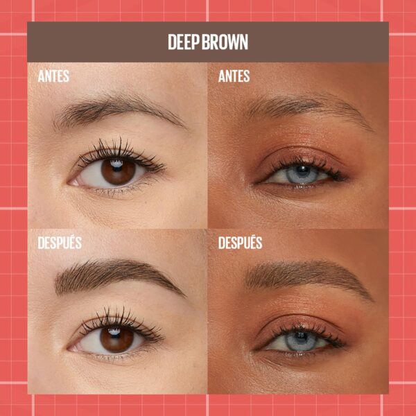 Lápiz De Cejas Build A Brow Tono 255 Deep Brown MAYBELLINE NEW YORK 0,73 G - Imagen 4