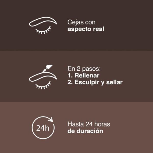 Lápiz De Cejas Build A Brow Tono 255 Deep Brown MAYBELLINE L´ORÉAL 0,73 G - Imagen 5