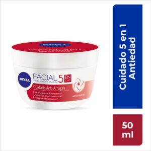 Crema Facial 5 En 1 Cuidado Anti Arrugas NIVEA 50 Ml