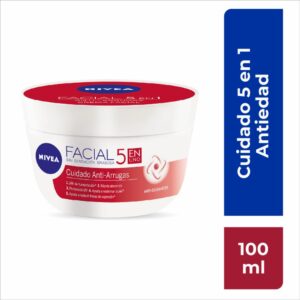 Crema Facial 5 En 1 Cuidado Anti Arrugas NIVEA 100 Ml