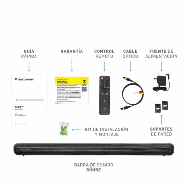 Barra De Sonido Röhre Rms HK096-03640 THONET & VANDER 50 Watts - Imagen 3