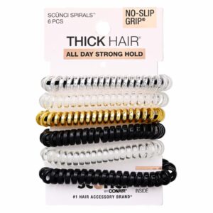 Elásticos Espiral Doble Varios Colores X6 CONAIR Paquete