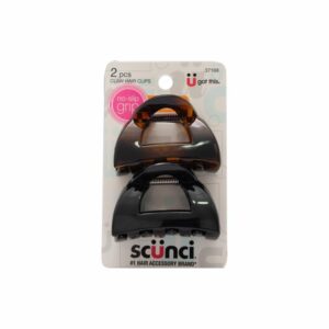 Ganchos Medianos Negro Y Café X2 CONAIR Paquete