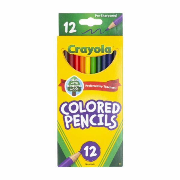Lápices De Colores Largos CRAYOLA 12Ct