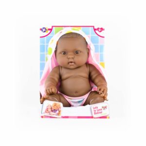 Bebé Afroamericana JC TOYS Incluye Toalla