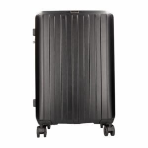 Maleta De Viaje De Textura Dura Color Negro TRANSWORLD LUGGAGE 60 Cm