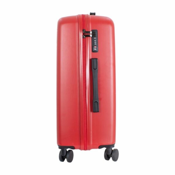 Maleta De Viaje De Textura Dura Color Rojo TRANSWORLD LUGGAGE 60 Cm - Imagen 2