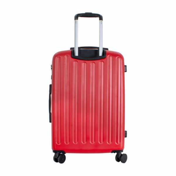 Maleta De Viaje De Textura Dura Color Rojo TRANSWORLD LUGGAGE 60 Cm - Imagen 3