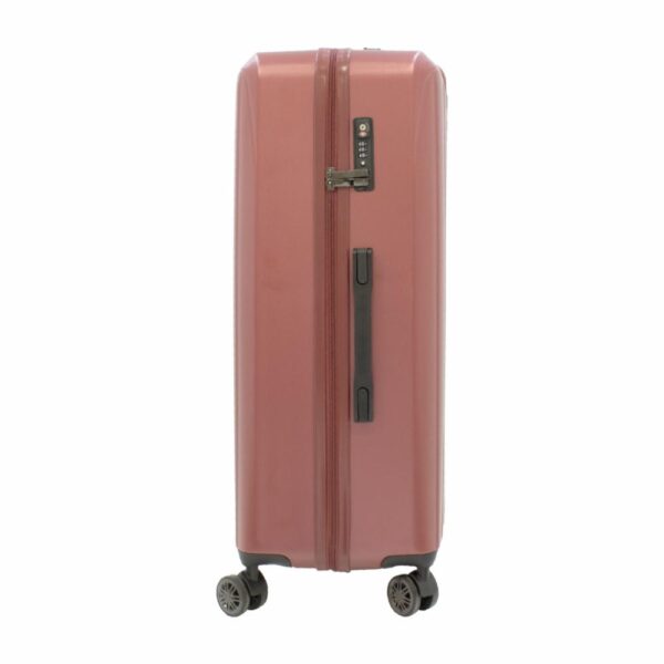 Maleta De Viaje De Textura Dura Color Vino TRANSWORLD LUGGAGE 70 Cm - Imagen 2